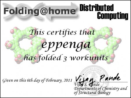 Certificate Folding@home